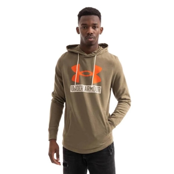 NWT Mens Under Armour Rival Terry Tent Logo LongSleeve  Hoodie 1370390 361 SZ2XL - Picture 11 of 12